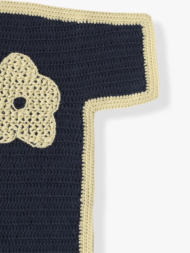 ブロマ クロシェ フリンジ ポンチョ（2-3Y） 詳細画像 navy 2