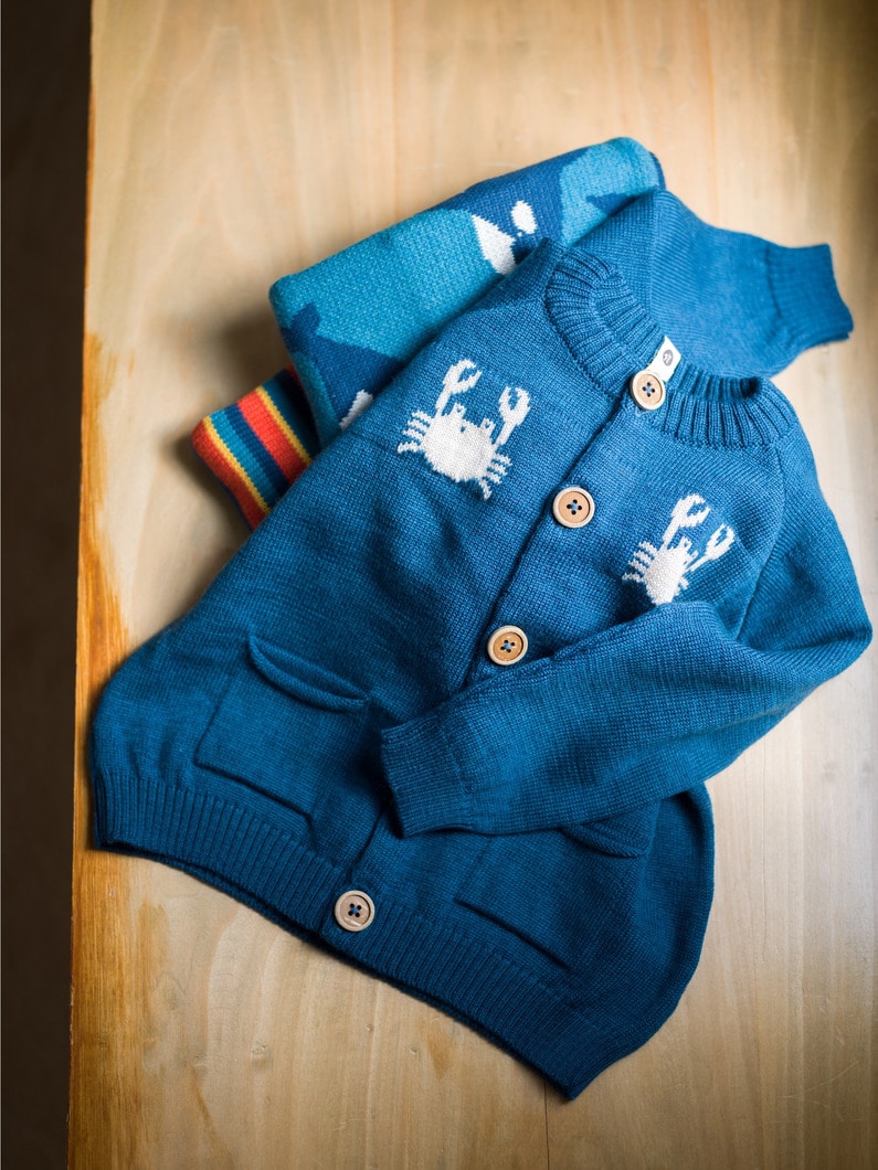 ダンシング クラブス カーディガン（6-12M） 詳細画像 navy 1