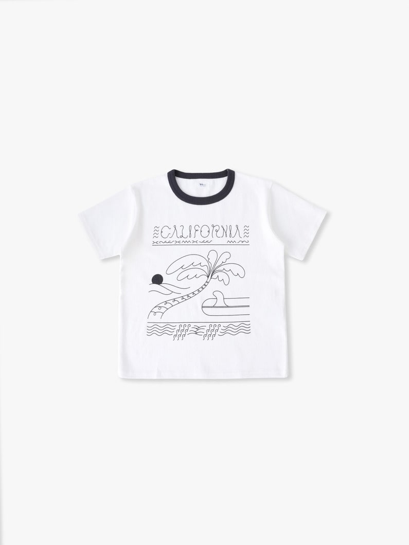 サマープリント ティー（レッド/ブラック/100-140cm） 詳細画像 black 5