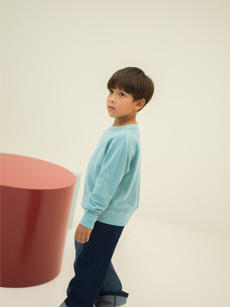 ピグメントダイ プルオーバー（ピンク/イエロー/ブルー/100-140cm） 詳細画像 blue 4