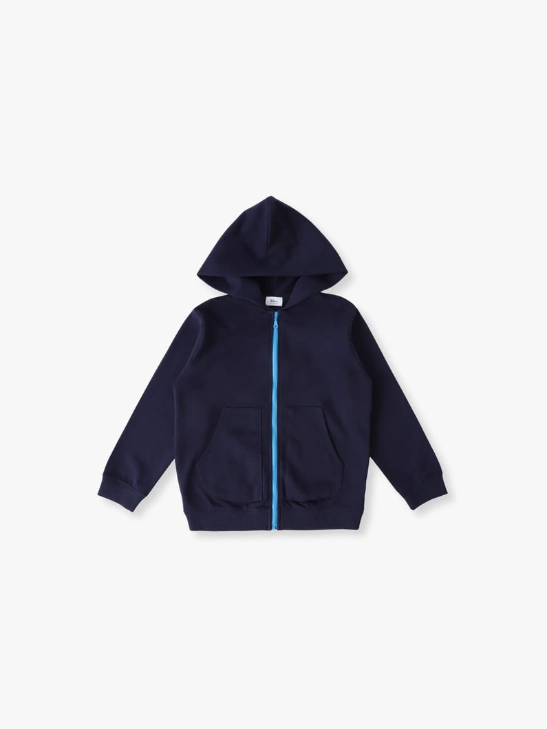 カラージップ フーディー（グリーン/ネイビー/100-140cm） 詳細画像 navy 4