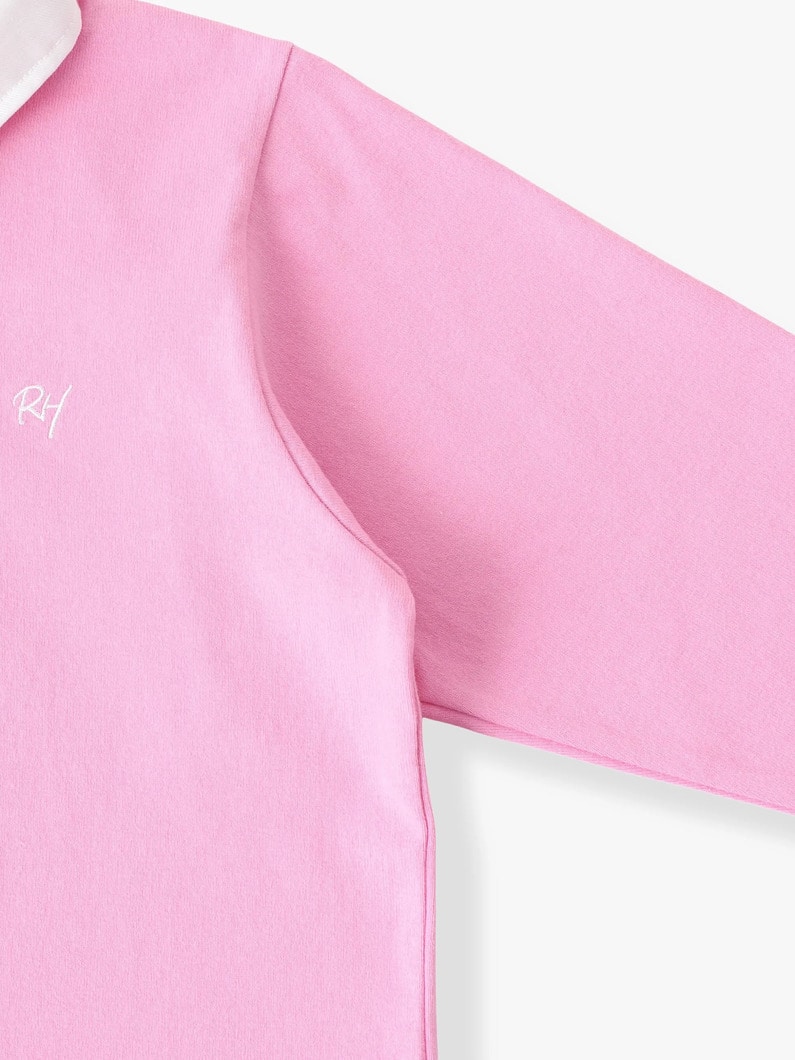 ラガーシャツ（ピンク/グリーン/ネイビー100-140cm） 詳細画像 pink 2