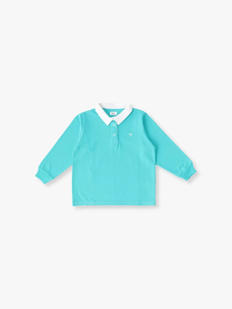 ラガーシャツ（ピンク/グリーン/ネイビー100-140cm）｜Ron