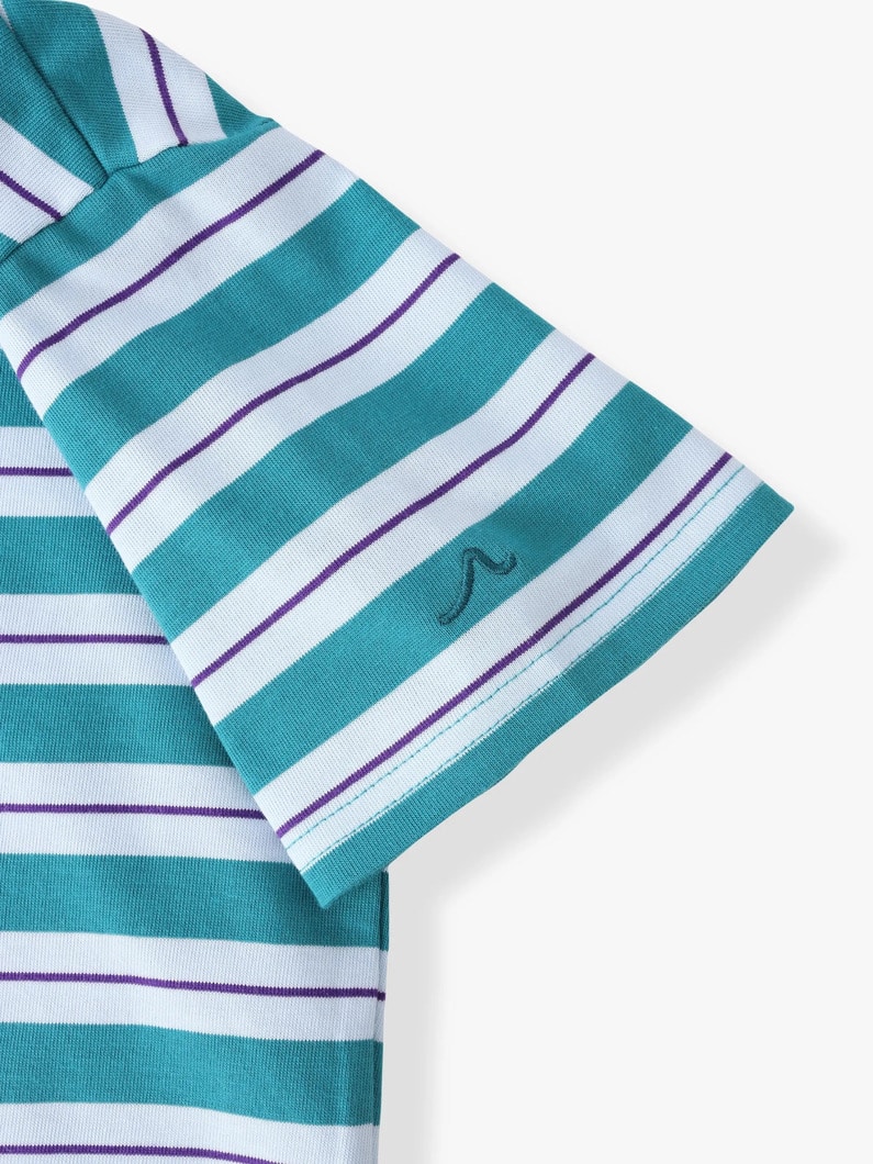 マルチボーダーティー （グリーン/ブルー/100-140cm） 詳細画像 blue 3