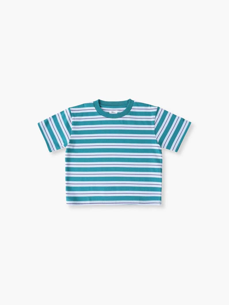 マルチボーダーティー （グリーン/ブルー/100-140cm） 詳細画像 green 5