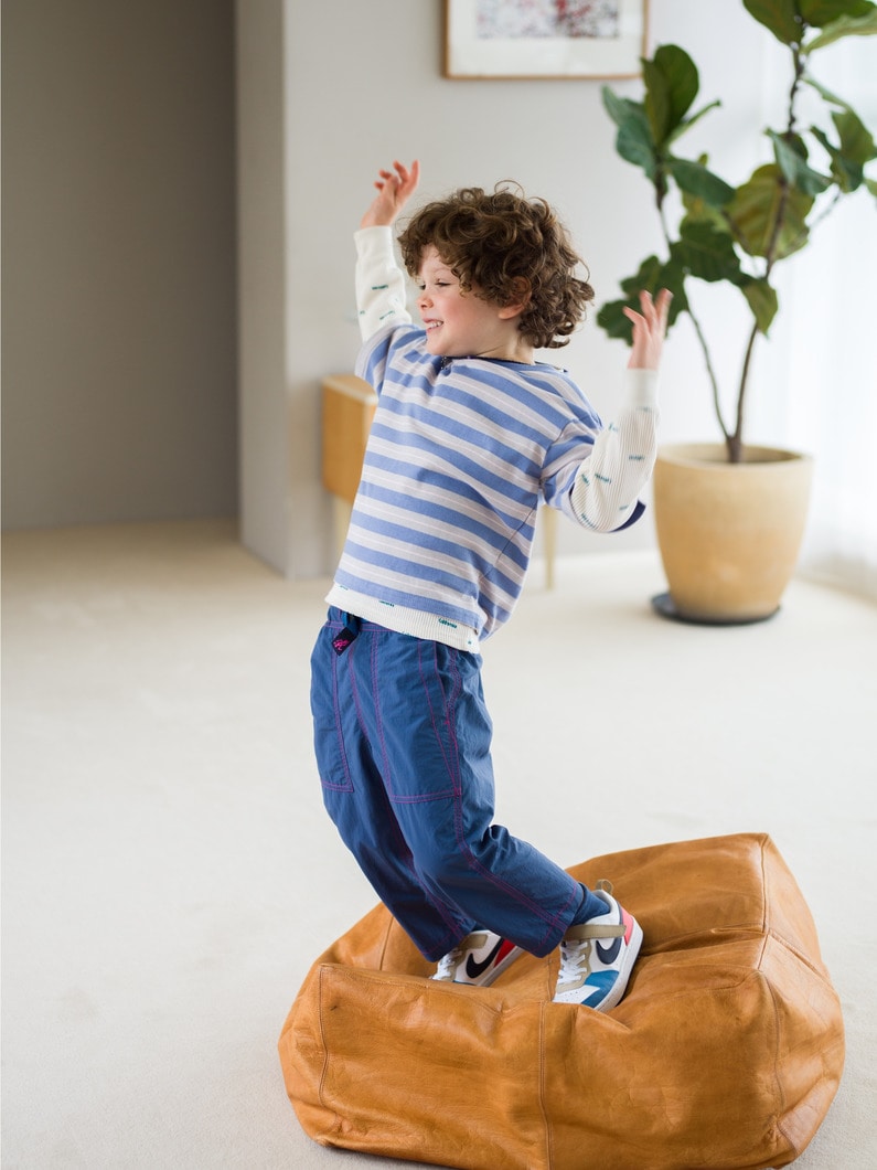 マルチボーダーティー （グリーン/ブルー/100-140cm） 詳細画像 blue 3