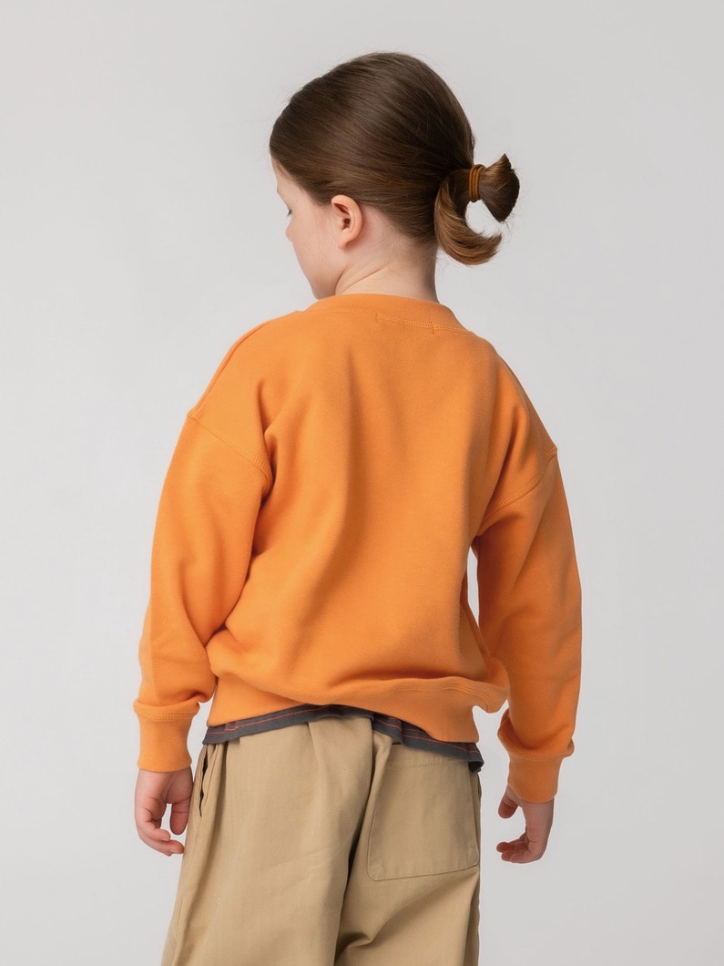 グラフィック スウェットシャツ（4-10Y） 詳細画像 orange 2