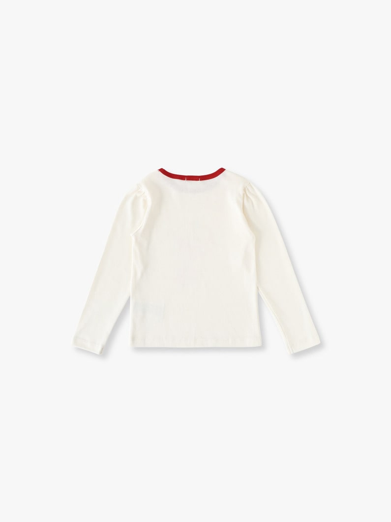 フラワー グラフィック ロングスリーブ ティー（4-6Y） 詳細画像 white 1