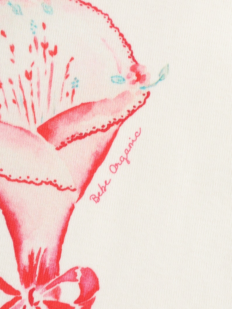 フラワー グラフィック ロングスリーブ ティー（4-6Y） 詳細画像 white 3