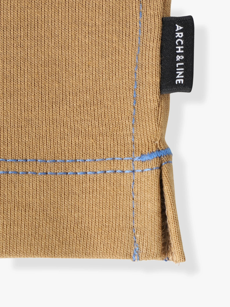 ロゴプリント オーガニックコットン ロングスリーブ ティー（ブラウン/95-145cm） 詳細画像 brown 3