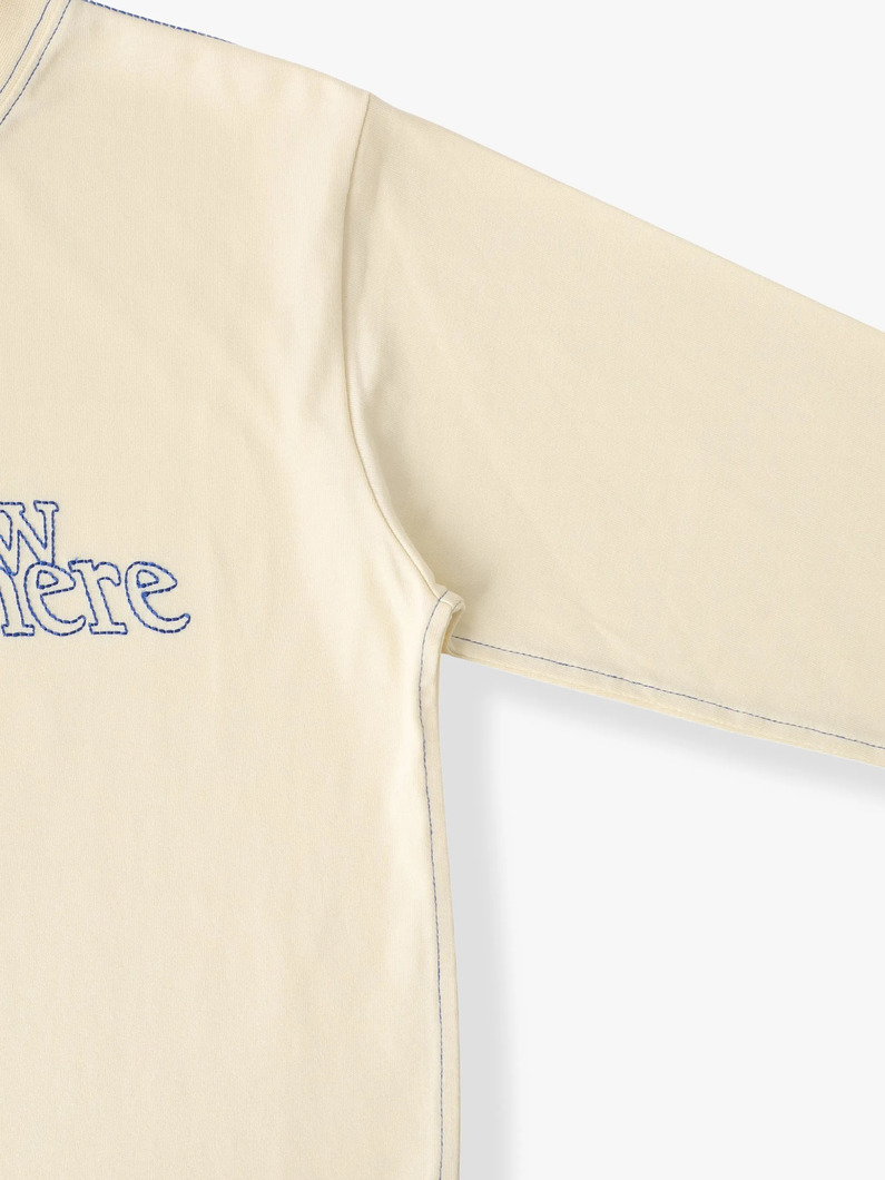 ロゴステッチ ロングスリーブ ティー（クリーム/95-145cm） 詳細画像 cream 2