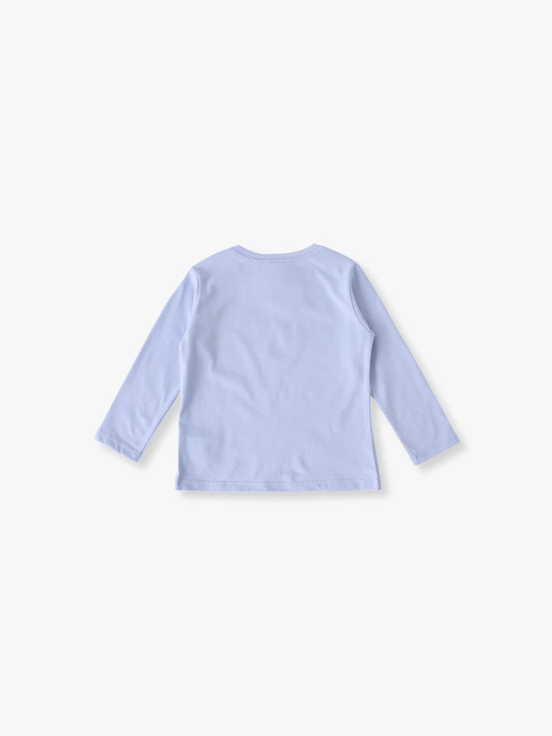 カリブープリント ロングスリーブ ティー（18-36M） 詳細画像 light blue 1