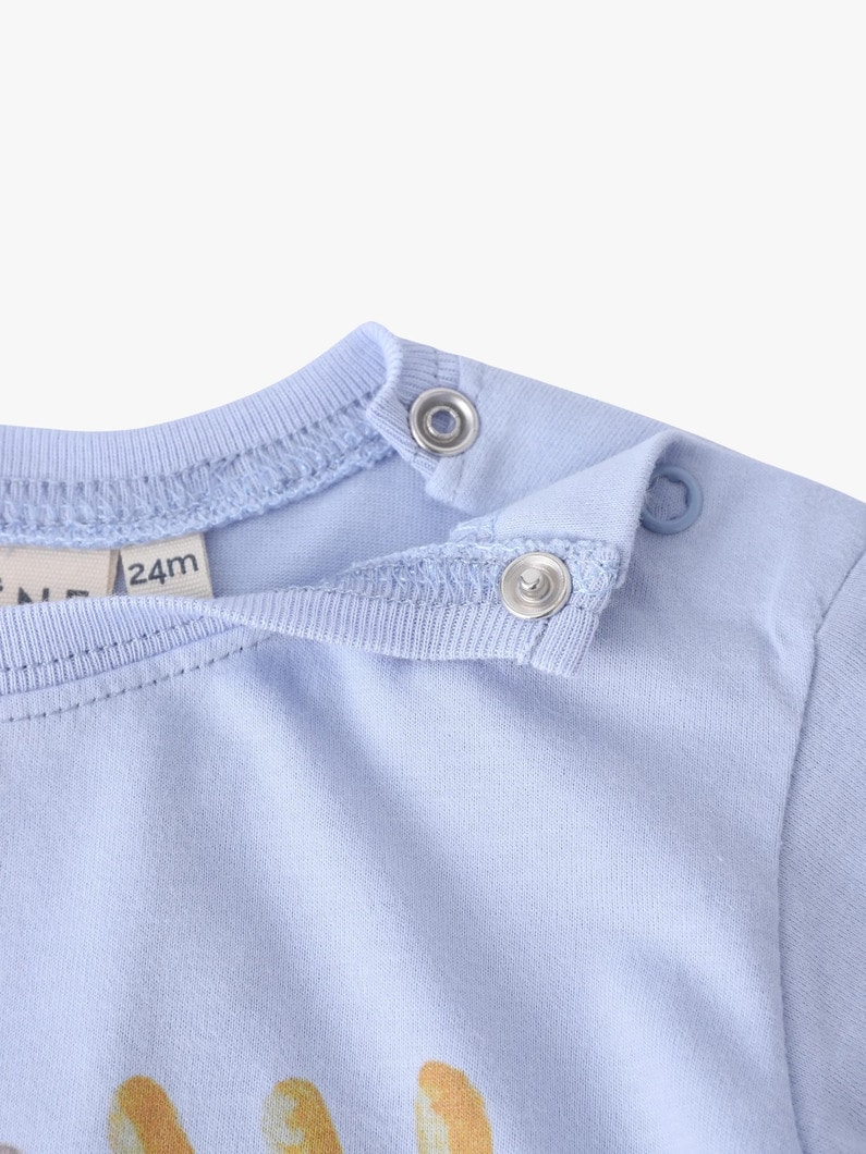 カリブープリント ロングスリーブ ティー（18-36M） 詳細画像 light blue 3