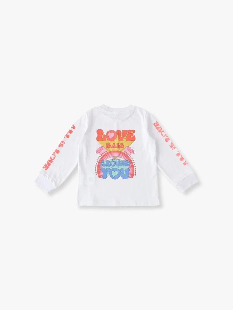 グラフィック プリント ロングスリーブ ティー（4-6Y） 詳細画像 white 1