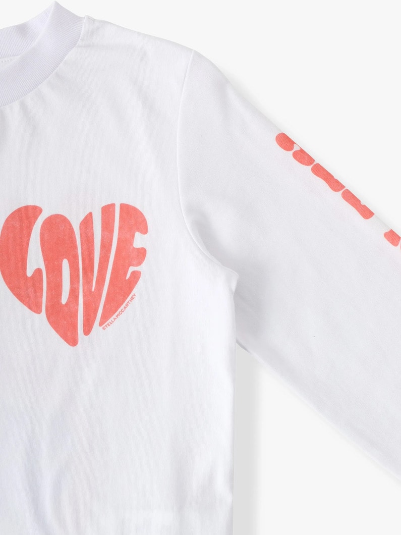 グラフィック プリント ロングスリーブ ティー（4-6Y） 詳細画像 white 2