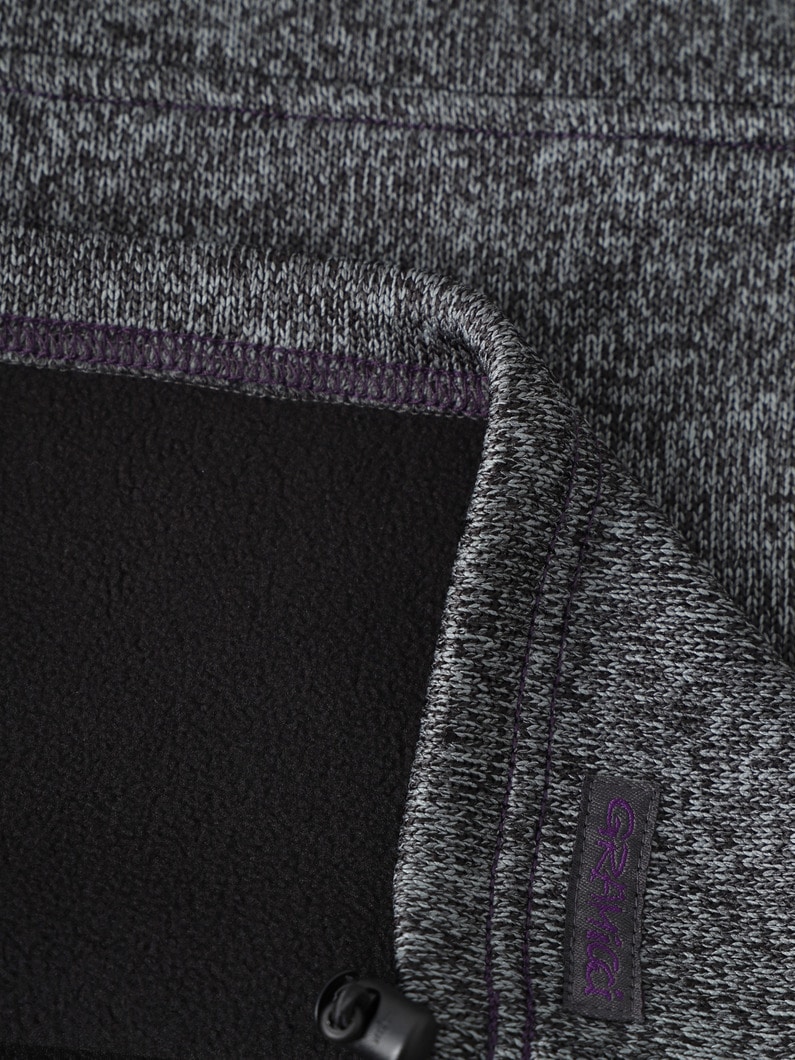 ボンディング ニット フリース プルオーバー（グレー/カーキ/ブラック/100-150cm） 詳細画像 khaki 4