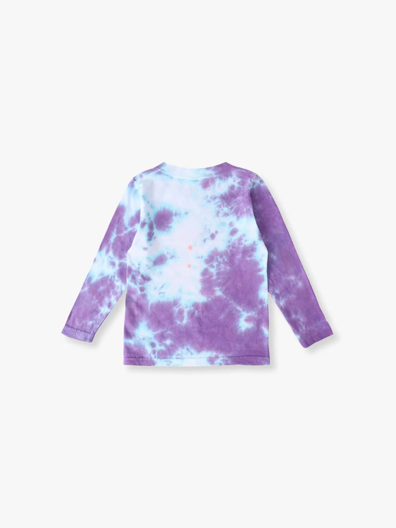 タイダイ ロングスリーブ ティー（グリーン/パープル/110-150cm） 詳細画像 purple 1