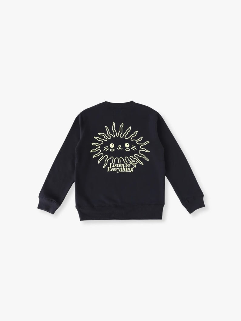 リッスン トゥ エブリシング スウェットシャツ（110-150cm） 詳細画像 navy 1