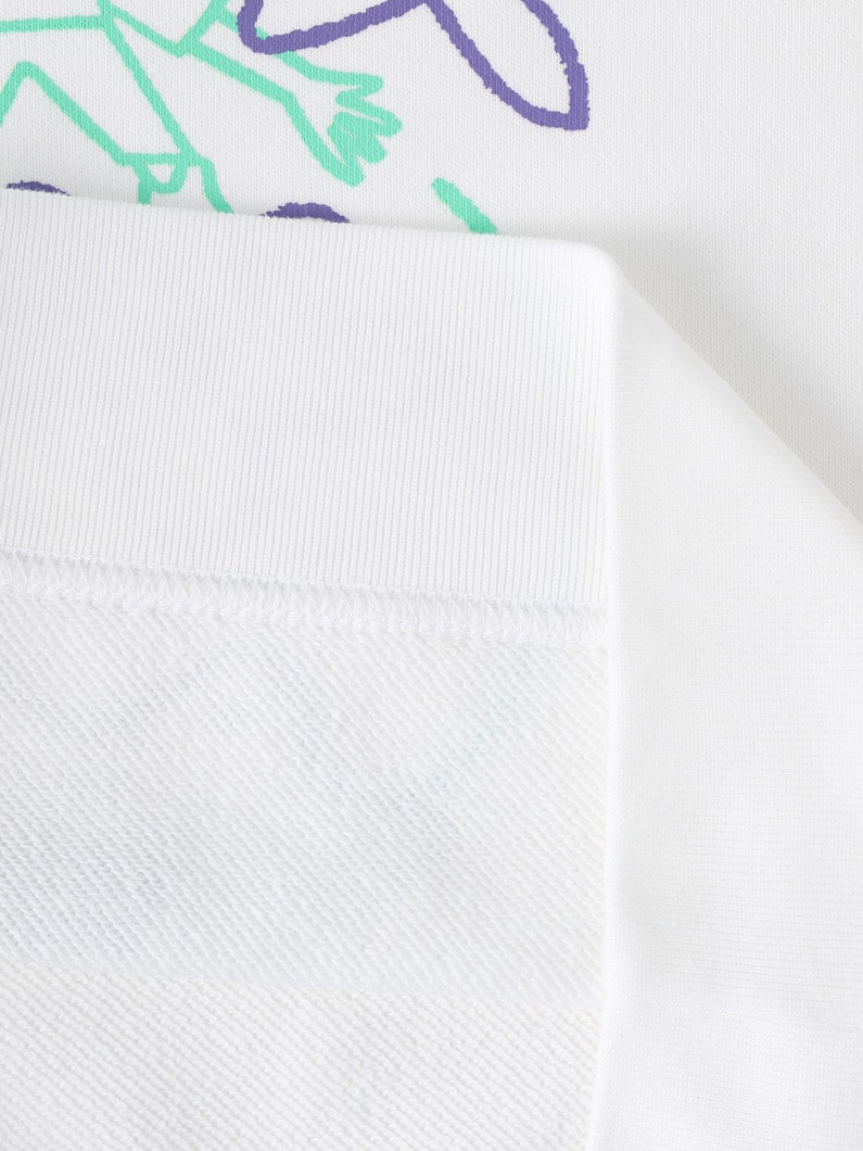 イラストタッチ スウェット シャツ（110-150cm） 詳細画像 white 4