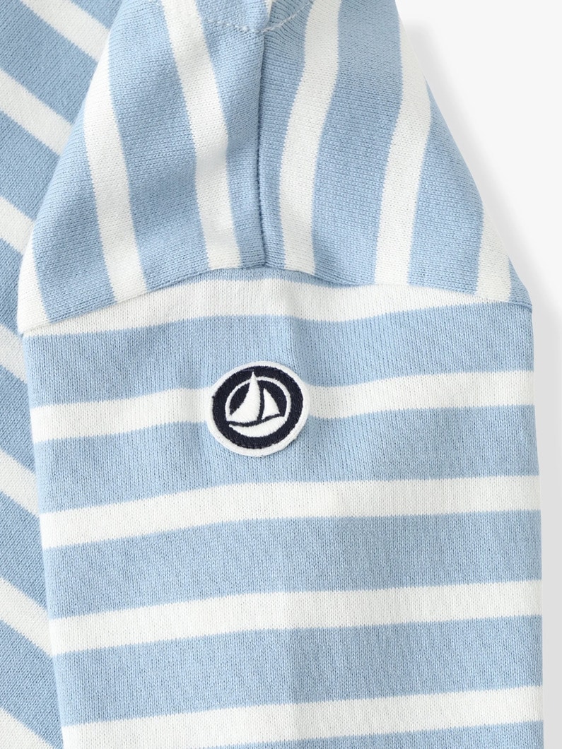マリニエール ストライプ プルオーバー（ピンク/カーキ/ブルー/3-5Y） 詳細画像 blue 3