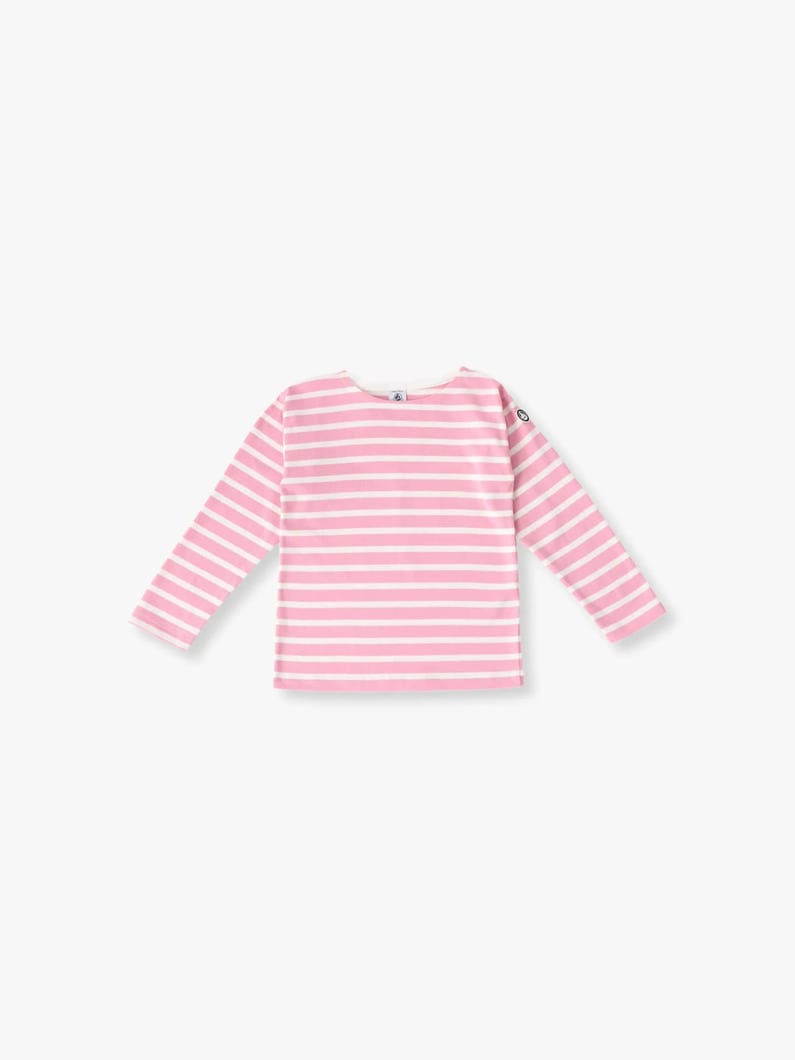 マリニエール ストライプ プルオーバー（ピンク/カーキ/ブルー/6-10Y） 詳細画像 pink 2