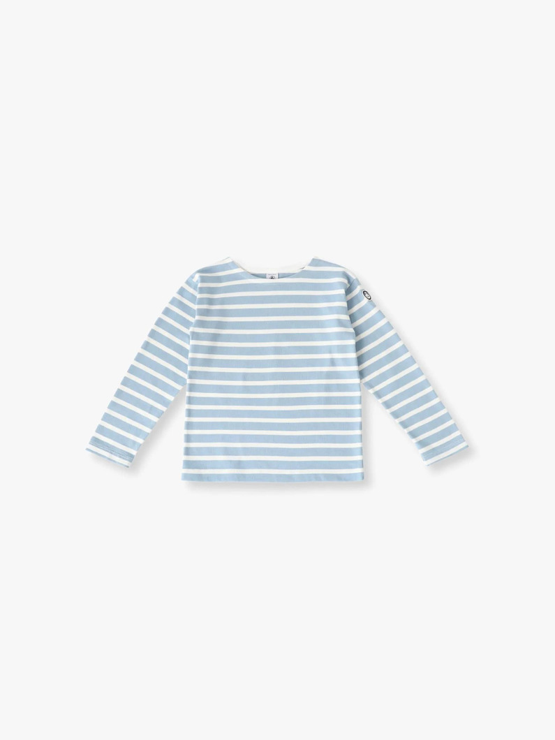 マリニエール ストライプ プルオーバー（ピンク/カーキ/ブルー/6-10Y） 詳細画像 blue 3