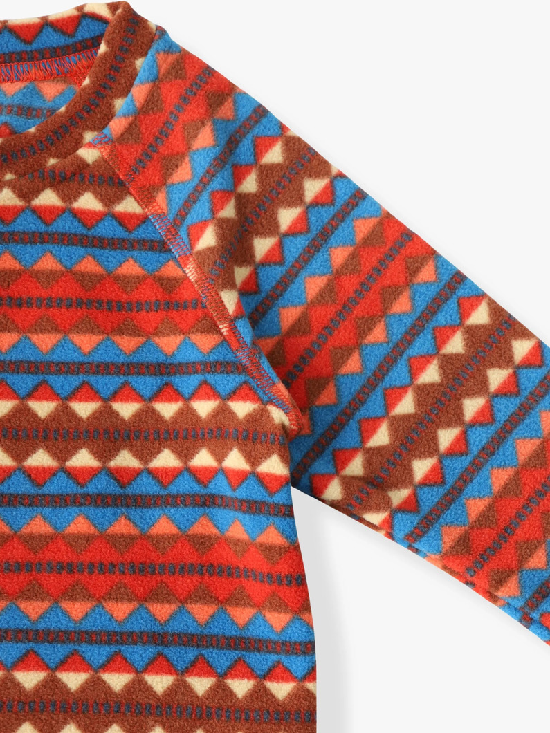 フリース ロングスリーブ プルオーバー（18M-3Y） 詳細画像 red 2