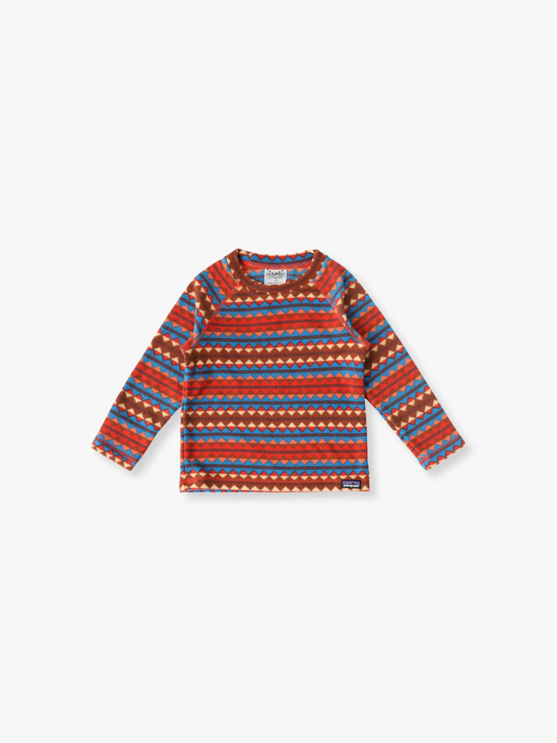 フリース ロングスリーブ プルオーバー（18M-3Y） 詳細画像 red 1