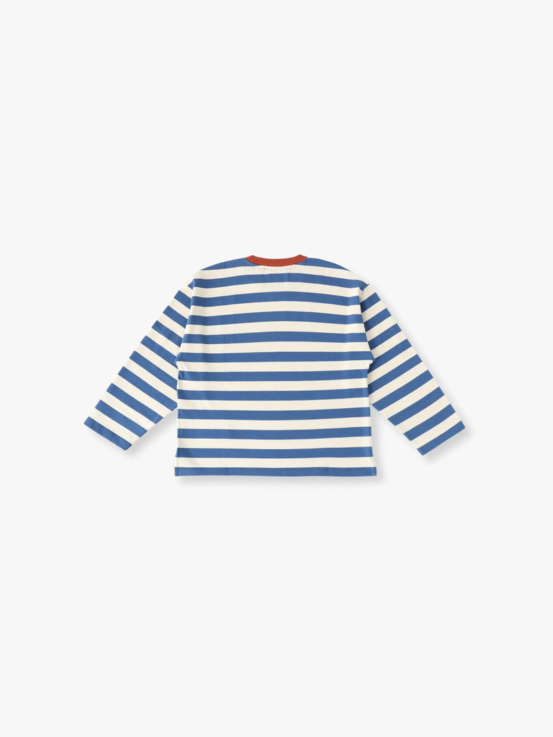 ブルー ストライプ ロングスリーブ ティー（10Y） 詳細画像 other 1
