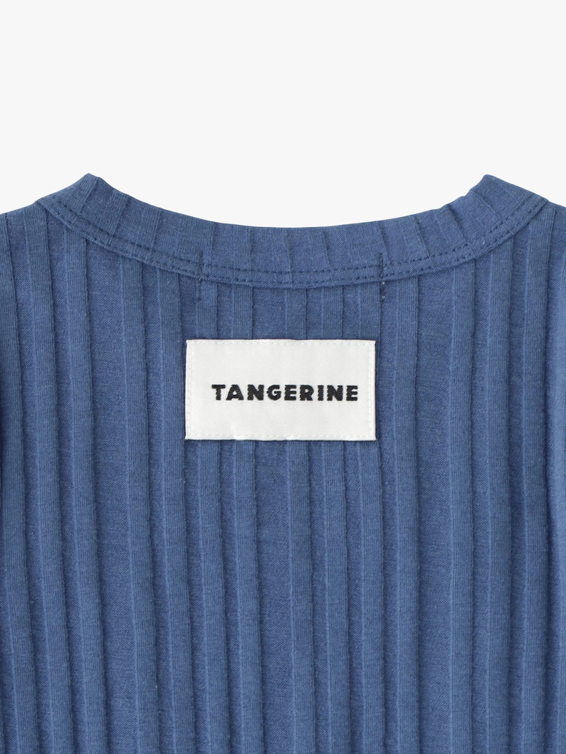 リブ ロングスリーブ トップス（6-8Y） 詳細画像 blue 4