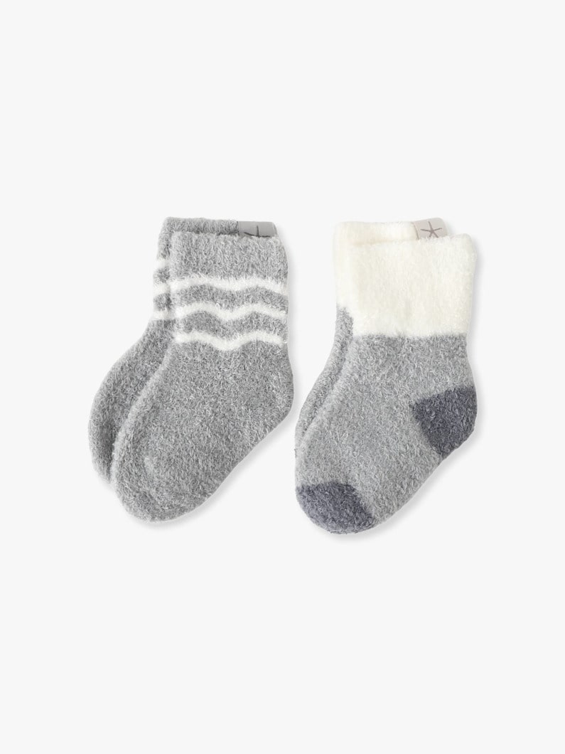 コージーシック ライト  ストライプ ベビー ソックス セット（ピンク/ダークブルー）  詳細画像 dark blue 2