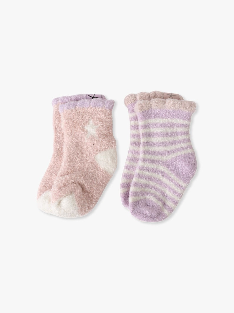 コージーシック ライト ベビー コスモ ソックス セット（ピンク/ブルー） 詳細画像 pink 2