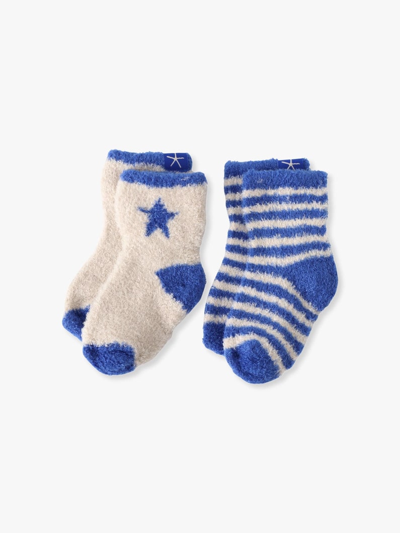 コージーシック ライト ベビー コスモ ソックス セット（ピンク/ブルー） 詳細画像 blue 2