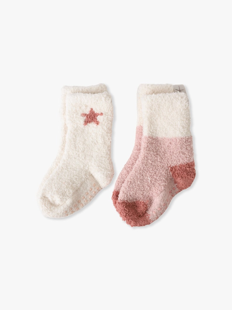 コージーシック カラーブロック ソックス（ピンク/ダークブルー） 詳細画像 pink 2