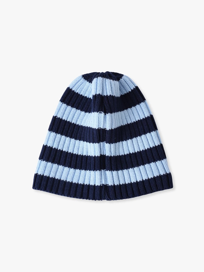 ストライプ ビーニー（レッド/ネイビー） 詳細画像 navy 1