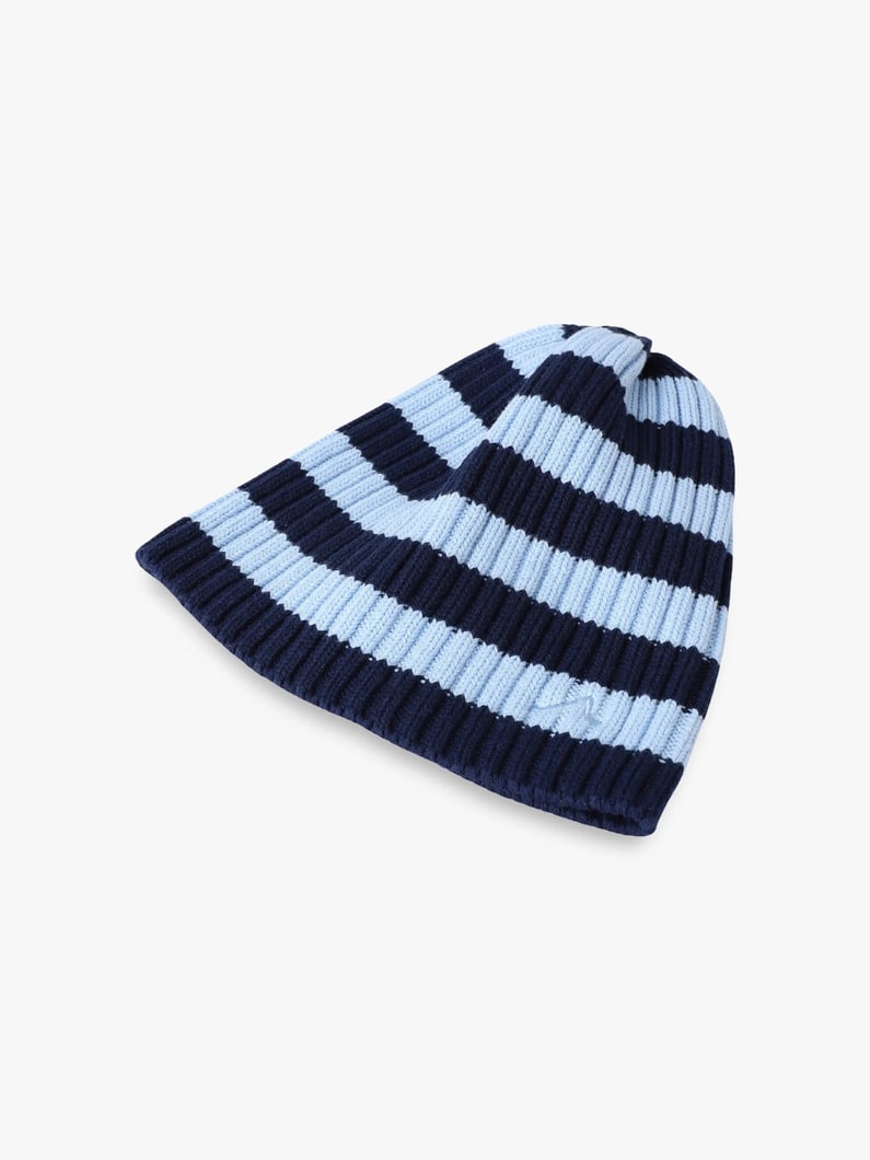 ストライプ ビーニー（レッド/ネイビー） 詳細画像 navy 2
