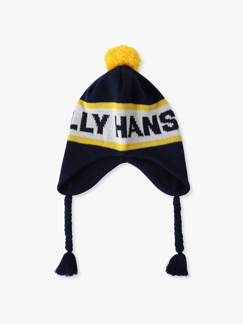 ロゴ ポンポン ビーニー（ネイビー/アイボリー） 詳細画像 navy 2