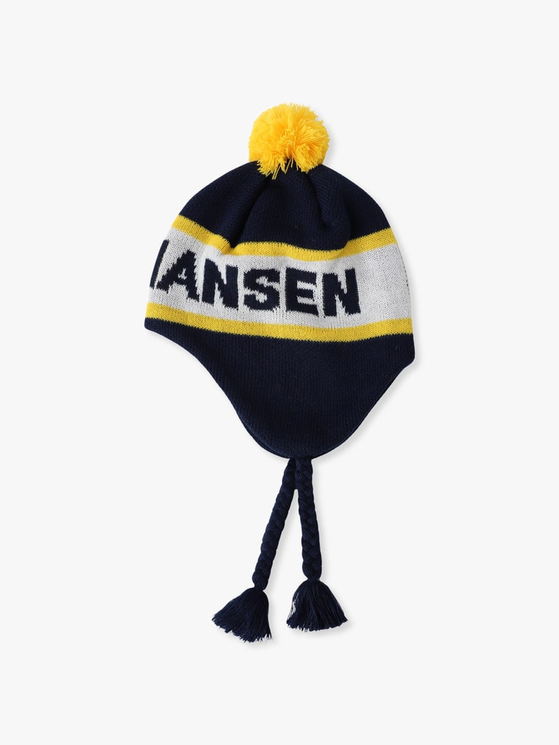 ロゴ ポンポン ビーニー（ネイビー/アイボリー） 詳細画像 navy 1