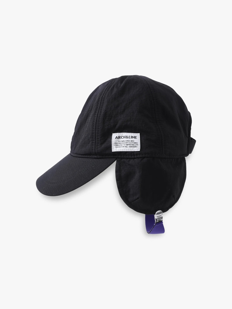 ナイロン ハイキング キャップ（ブラック/54-57cm） 詳細画像 black 1