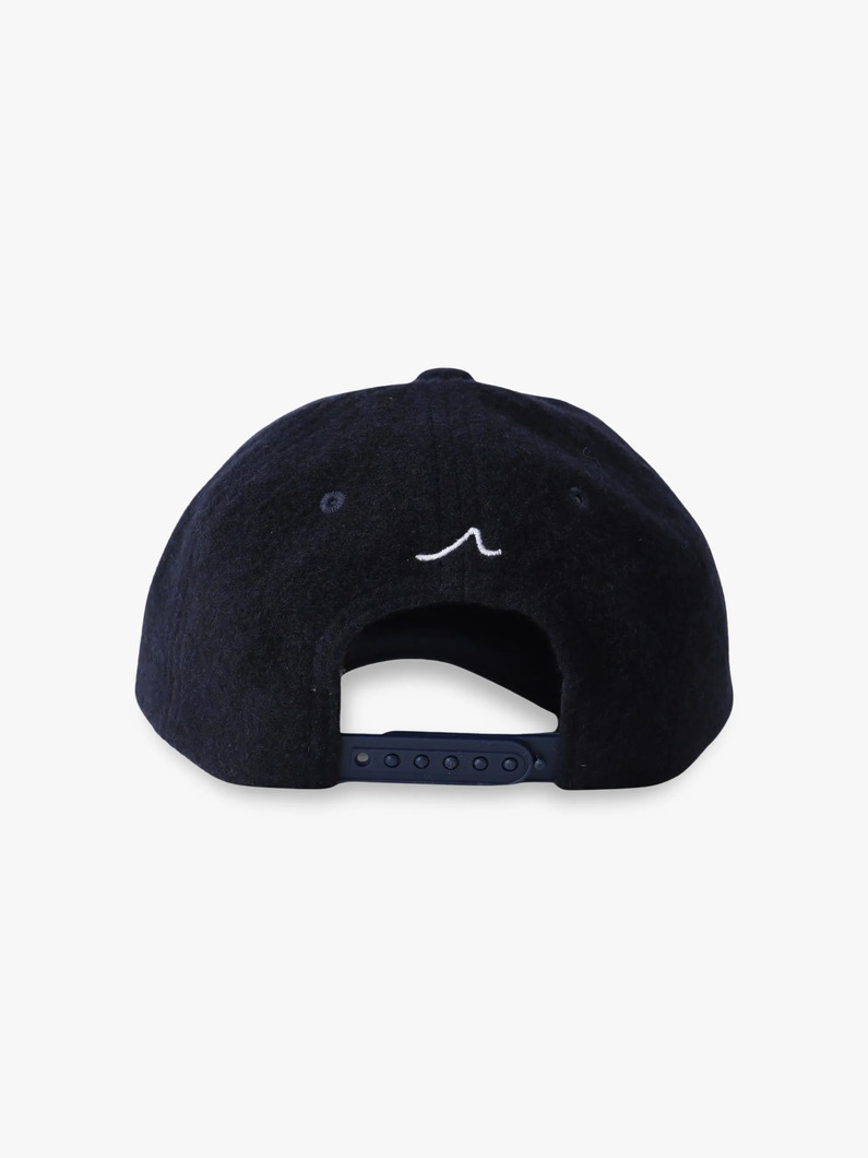 メルトン パッチ キャップ（ネイビー/レッド） 詳細画像 navy 2