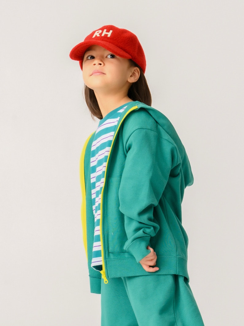 メルトン パッチ キャップ（ネイビー/レッド） 詳細画像 red 2