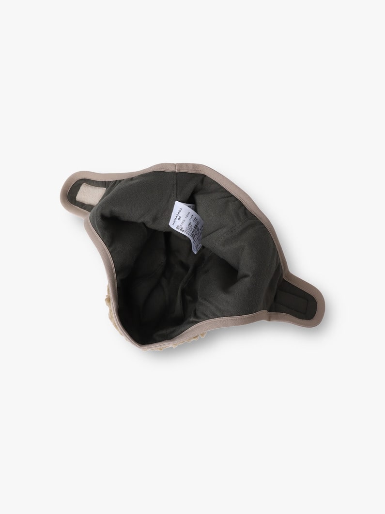 カドルフリース イヤー キャップ（アイボリー/ブルー/カーキ） 詳細画像 blue 3