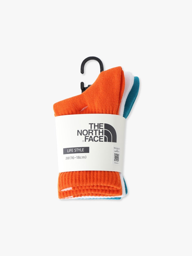 ジャカード ロゴ ソックス セット（ホワイト/ブラック） 詳細画像 white