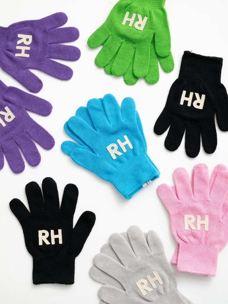 パッチ グローブ（ピンク/グリーン/ブルー/グレー/パープル/ブラック） 詳細画像 green 3