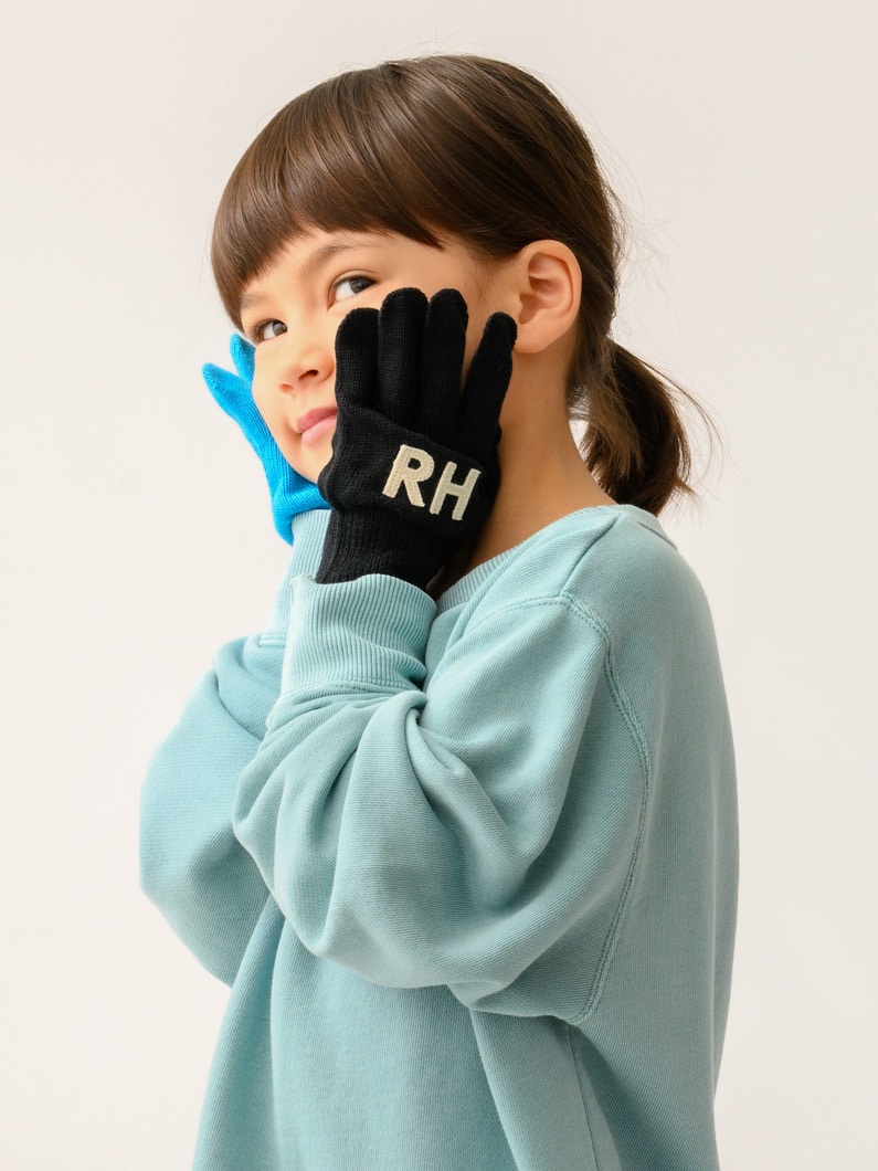 パッチ グローブ（ピンク/グリーン/ブルー/グレー/パープル/ブラック） 詳細画像 green 4