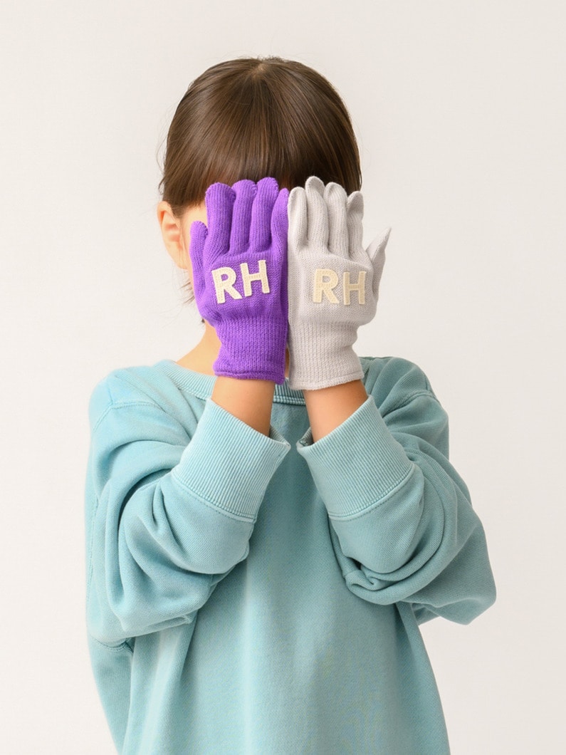 パッチ グローブ（ピンク/グリーン/ブルー/グレー/パープル/ブラック） 詳細画像 green 5