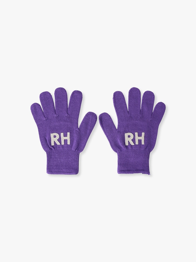 パッチ グローブ（ピンク/グリーン/ブルー/グレー/パープル/ブラック） 詳細画像 purple