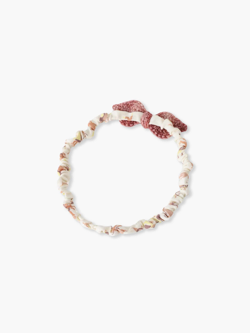 ベビーリーフ ヘッド バンド（ダークピンク） 詳細画像 pink 1