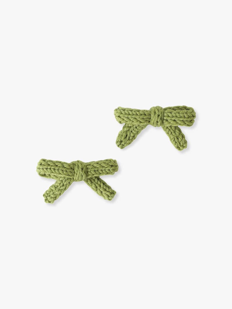 ゴールディ ボウ セット（ダークピンク/グリーン） 詳細画像 green