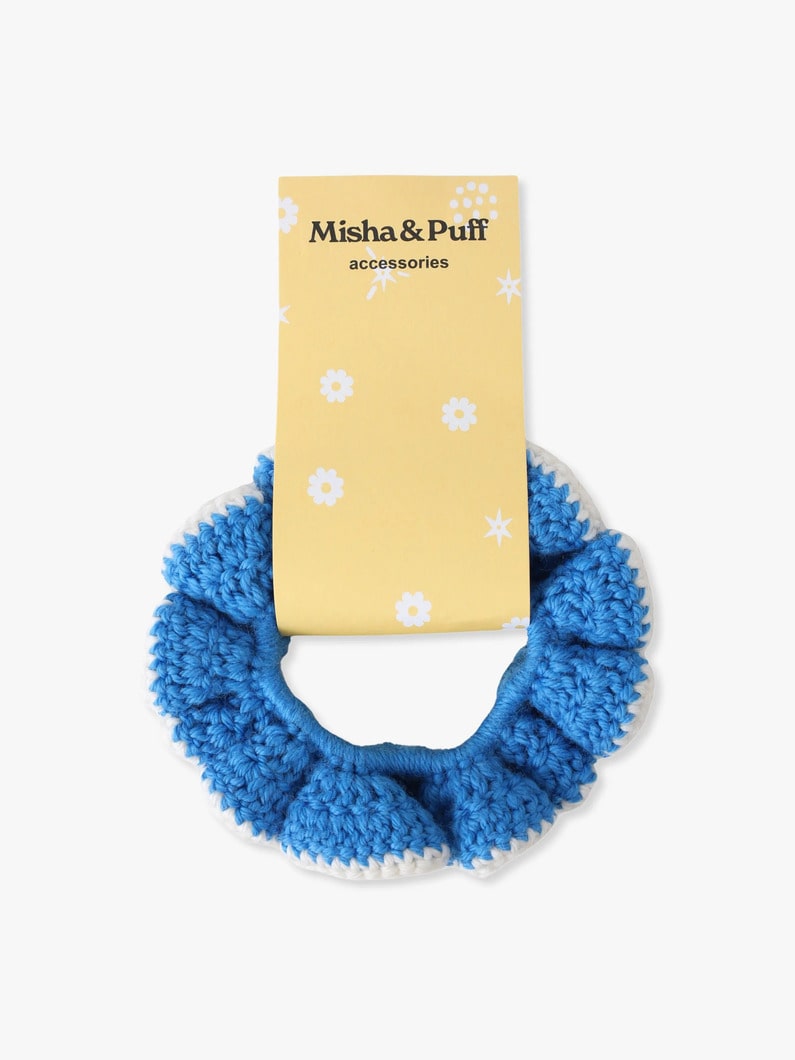 クロシェ スクランチー（ダークレッド/ブルー） 詳細画像 blue